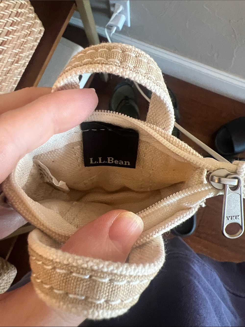 Mini LL bean boat and tote key chain - Picture 2 of 2